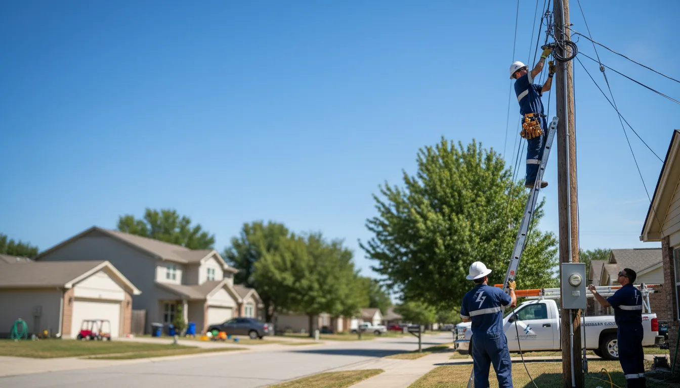 Residential electrician providing installation services in Dover, ID